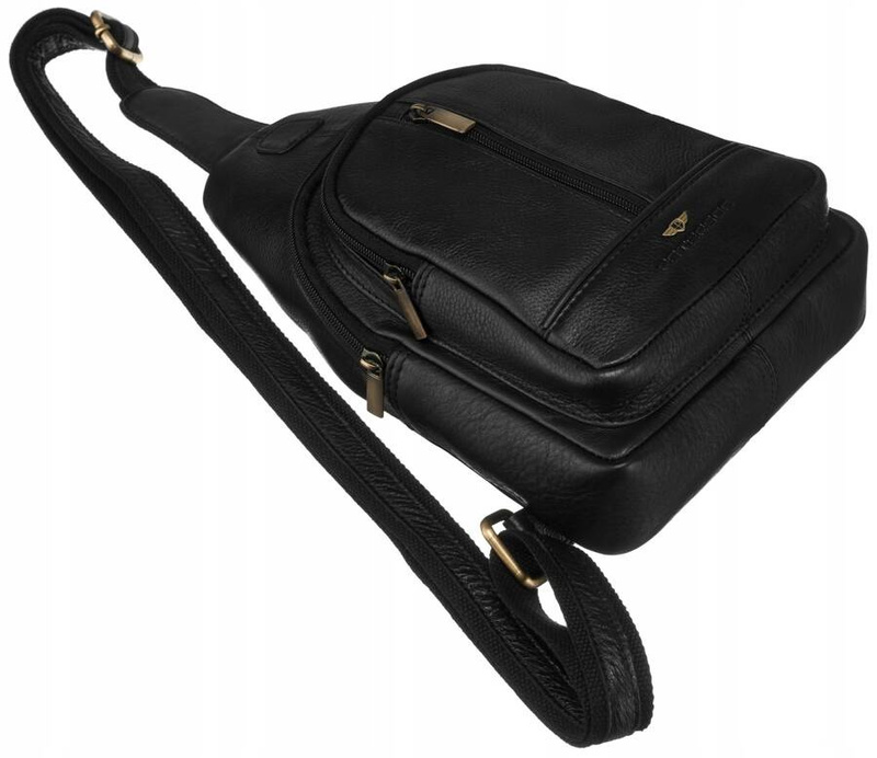 Saszetka męska z naturalnej skóry Peterson PTN 2981-NDM