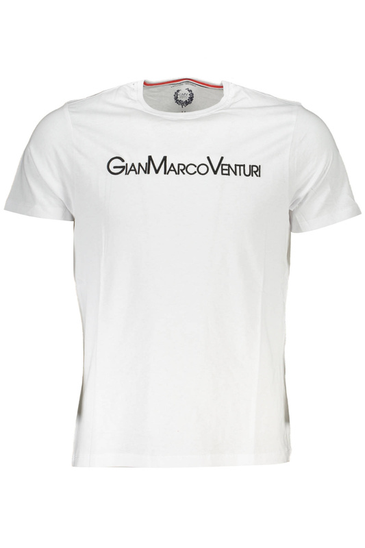 GIAN MARCO VENTURI MĘSKI T-SHIRT Z KRÓTKIM RĘKAWEM, BIAŁY