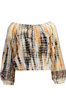 DESIGUAL T-SHIRT Z DŁUGIM RĘKAWEM DAMSKI BEŻOWY