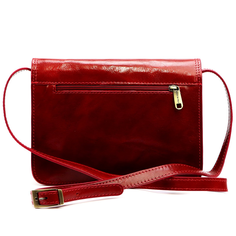 Florence damska listonoszka 3 komory torebka na ramię skóra naturalna