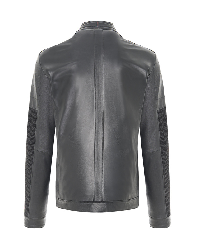 Bukowski męska kurtka skórzana pilotka dekolt stójka zapinana na suwak