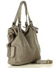 MARCO MAZZINI Miejska torba skórzana z regulowaną rączką old leather handmade beż cappucino