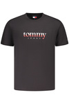 TOMMY HILFIGER MĘSKA KOSZULKA Z KRÓTKIM RĘKAWEM W KOLORZE CZARNYM