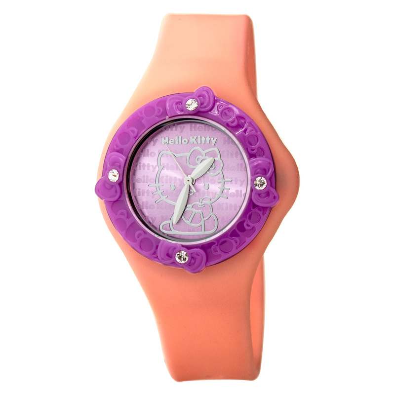 Zegarek HELLO KITTY HK7158LS-06. Kwarcowy, Kolor różowy. Kobieta.