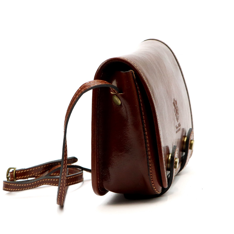 Florence listonoszka damska torebka na ramię skóra naturalna z kieszenią