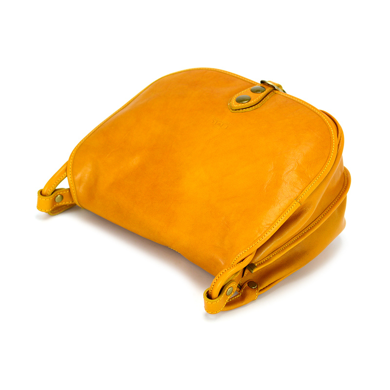 Elegancka klasyczna damska skórzana listonoszka