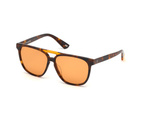 Okulary WEB EYEWEAR WE0263-5956J. Okulary przeciwsłoneczne, Kolor brązowy. Unisex.