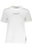 BIAŁY DAMSKI T-SHIRT Z KRÓTKIM RĘKAWEM CALVIN KLEIN WHITE
