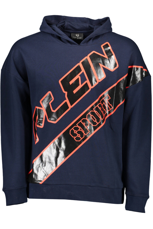 BLUZA PLEIN SPORT BEZ ZAMKA MĘSKA NIEBIESKA