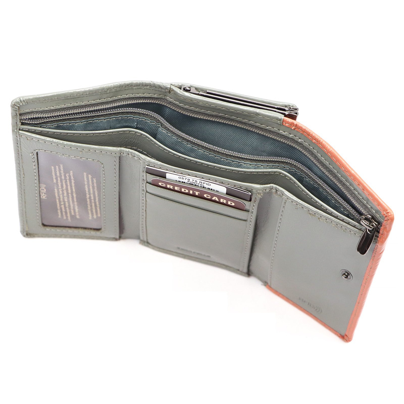 Mato Grosso damski portfel skórzana zgrabna portmonetka pojemna