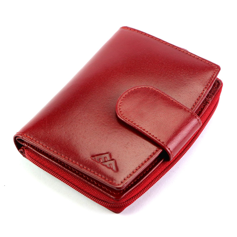 EL FORREST portmonetka skóra naturalna damski portfel pionowy RFID