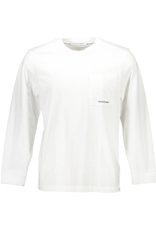 CALVIN KLEIN T-SHIRT Z DŁUGIM RĘKAWEM MĘSKI BIAŁY