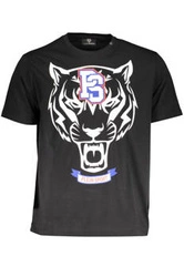 T-SHIRT MĘSKI Z KRÓTKIM RĘKAWEM PLEIN SPORT CZARNY