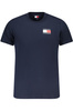 TOMMY HILFIGER MĘSKA KOSZULKA Z KRÓTKIM RĘKAWEM NIEBIESKA