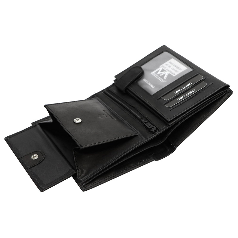 Skórzany męski portfel Money Kepper CDD 5601 REBEL VINTAGE