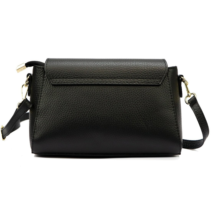 Luka damska listonoszka skóra naturalna torebka przez ramię z klapą