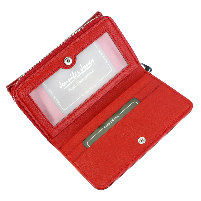 Jennifer Jones damski portfel skórzany wzór skóra krokodyla portmonetka