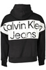 CALVIN KLEIN MĘSKA BLUZA Z ROZPINANYM NA ZAMEK CZARNA