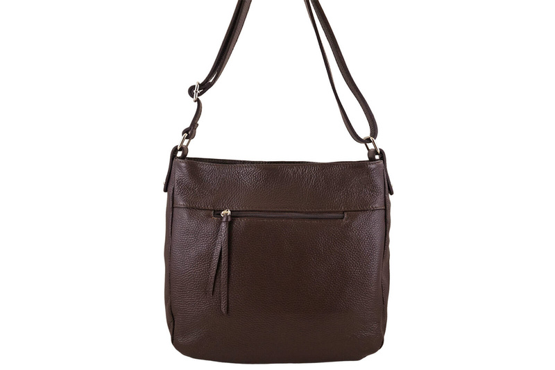 Torebka codzienna skórzana damska - Brązowa jasna