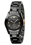 Zegarek ARMANI AR1412. Kwarcowy, Kolor czarny. Kobieta.