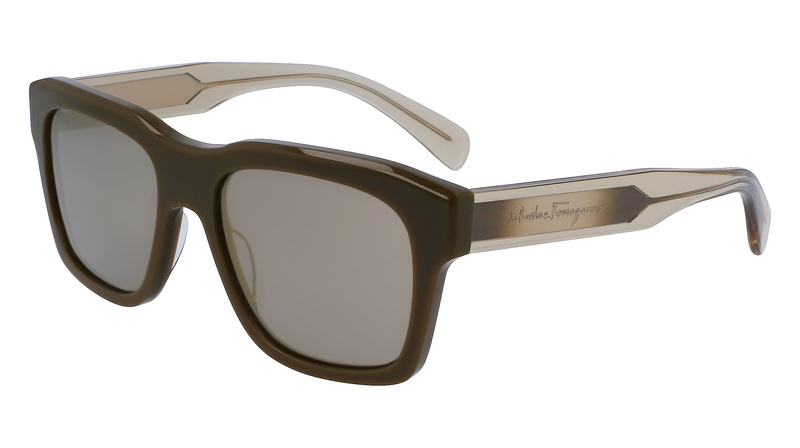 Okulary FERRAGAMO SF1087S561832. Okulary przeciwsłoneczne, Kolor zielony. Mężczyzna.