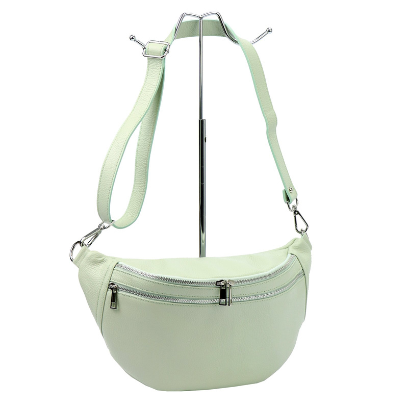 Praktyczna Skórzana damska saszetka nerka listonoszka przez ramię Luka