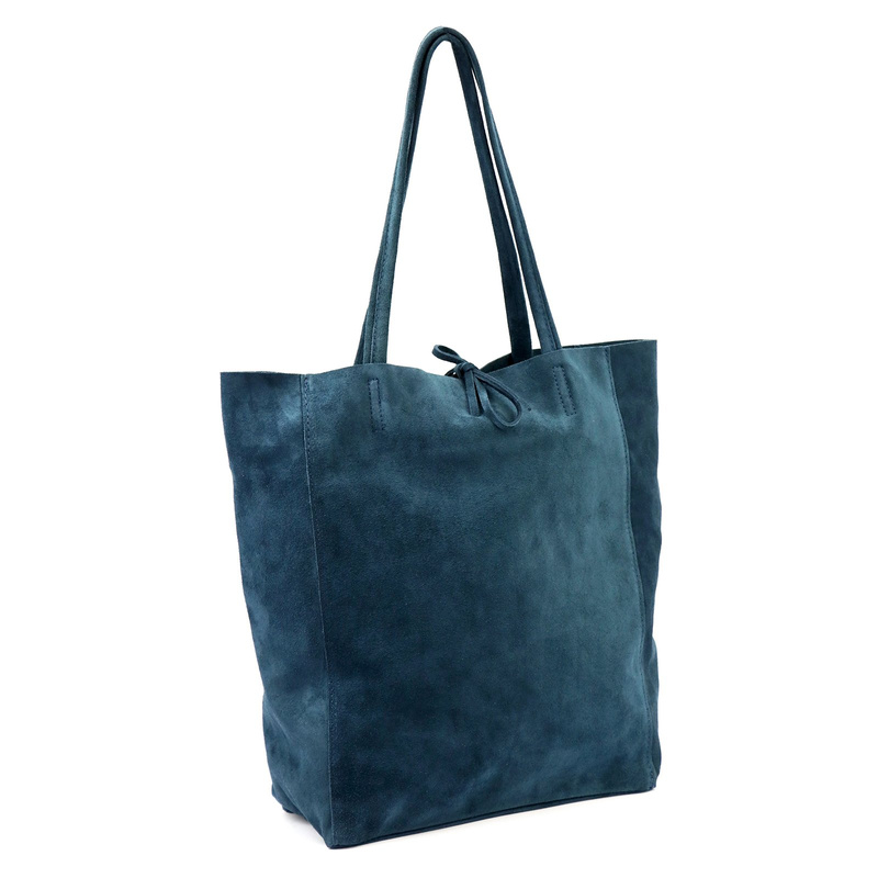 Patrizia damska shopperbag duża skóra naturalna zamszowa torebka na ramię