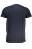 NIEBIESKI T-SHIRT MĘSKI Z KRÓTKIM RĘKAWEM KLASY CAVALLI