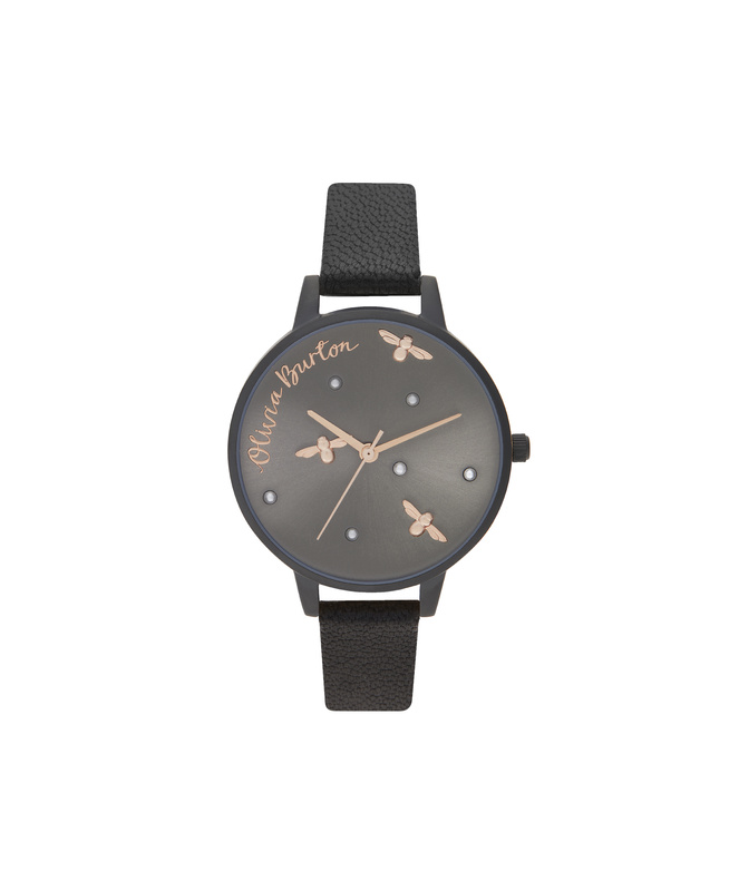 Zegarek OLIVIA BURTON OB16PQ02. Kwarcowy, Kolor czarny. Kobieta.