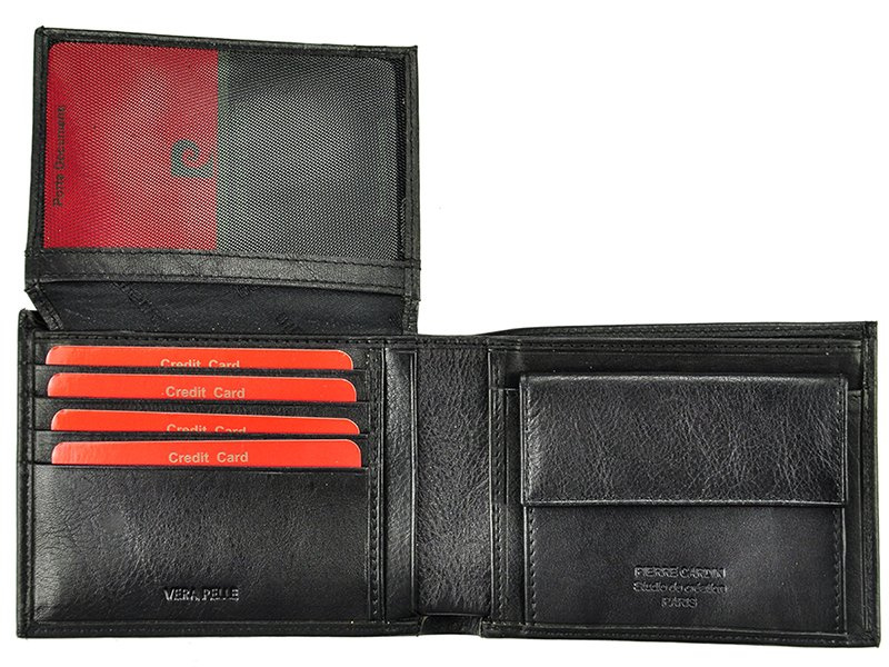 Pierre Cardin portfel męski skóra naturalna rozbudowany składany z RFID
