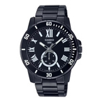 Zegarek CASIO MTPVD200B1BUD. Kwarcowy, Kolor czarny. Mężczyzna.