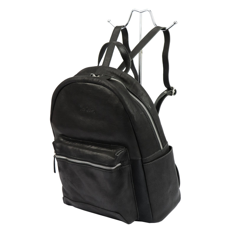 Pierre Cardin plecak skóra naturalna miejski duży z kieszeniami