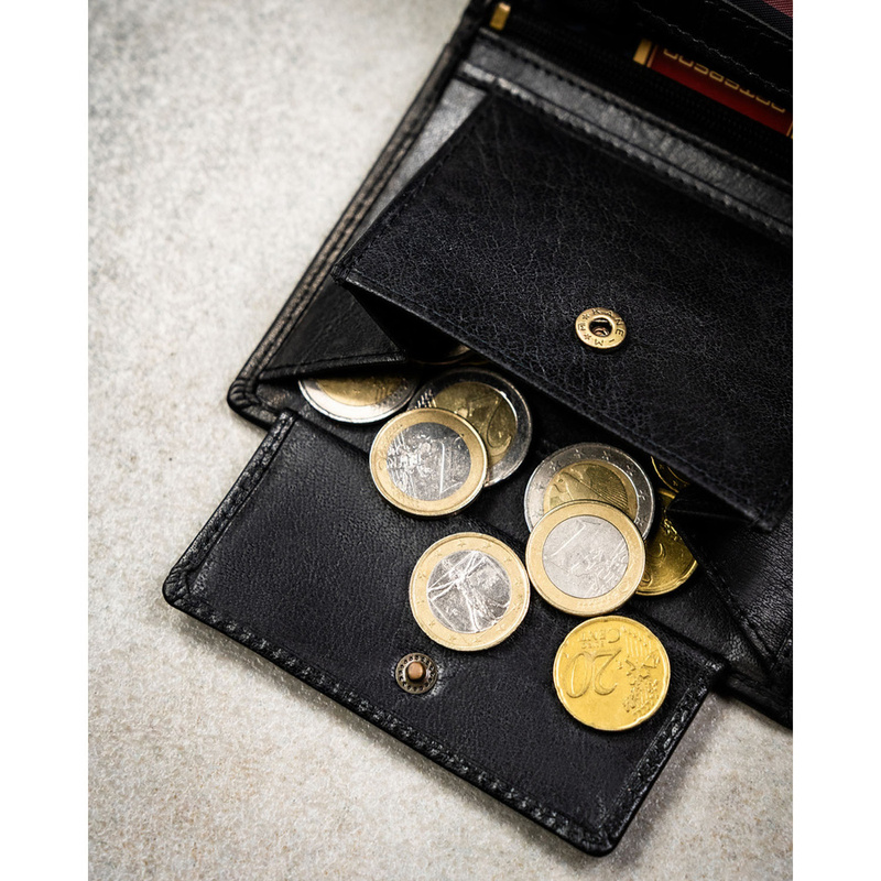 Skórzany męski portfel Peterson PTN N4-BUF