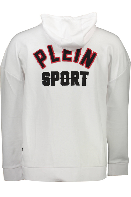 SPORTOWA BLUZA PLEIN Z ZAMKIEM MĘSKA BIAŁA