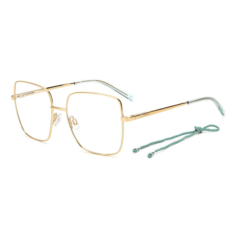Okulary M MISSONI MMI-0021-PEF. Okulary, Kolor zielony złoty. Kobieta.