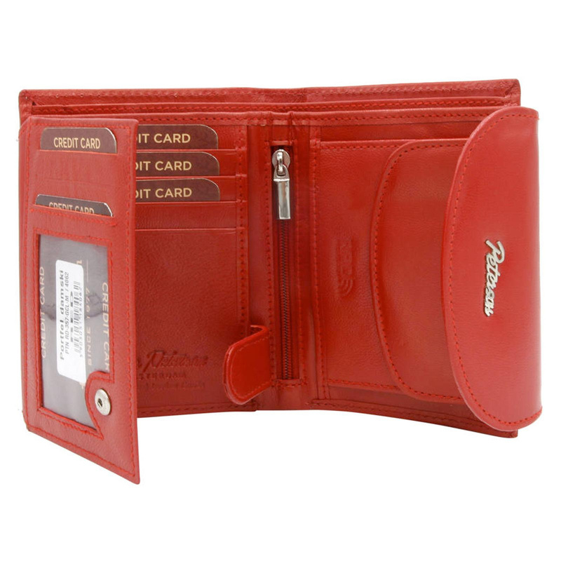 Damski portfel ze skóry ekologicznej Peterson PTN RD-357-NGV-M