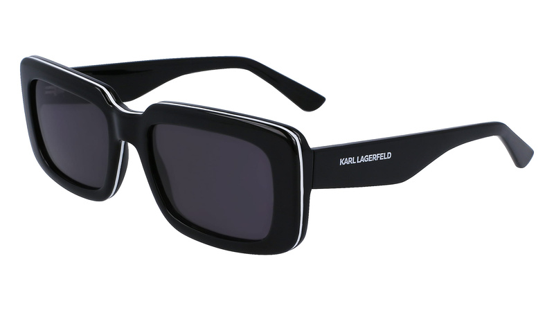Okulary KARL LAGERFELD KL6101S-001. Okulary przeciwsłoneczne, Kolor czarny. Unisex.