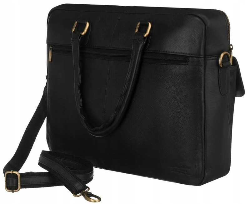Męska torba na laptopa ze skóry naturalnej - Peterson