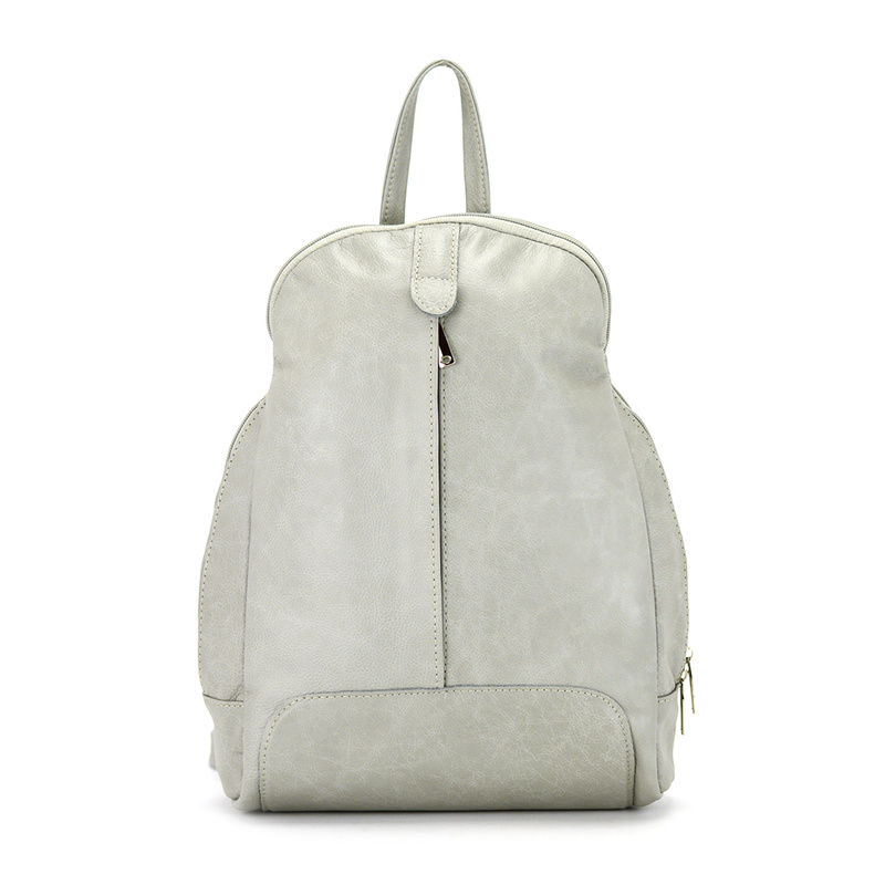 Voyager damski miejski plecak skóra naturalna duży z kieszeniami