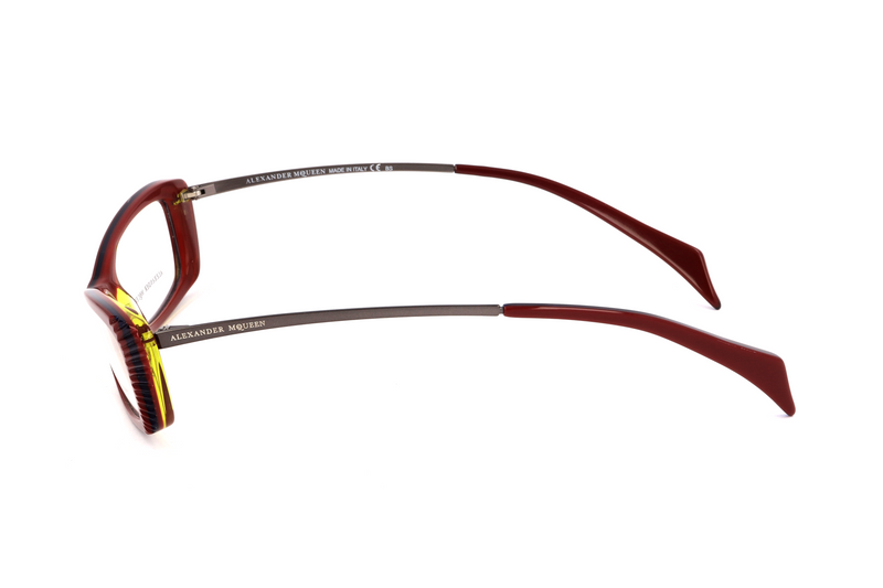 Okulary ALEXANDER MCQUEEN AMQ4163W0B. Okulary, Kolor żółty szary. Kobieta.