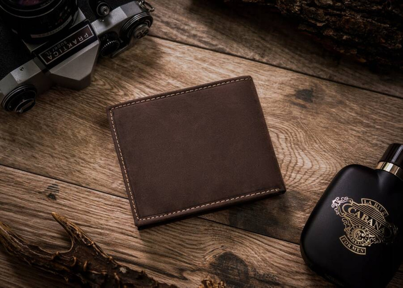 Skórzany męski portfel Wild ANIMALS N992-CHM-DOG-2