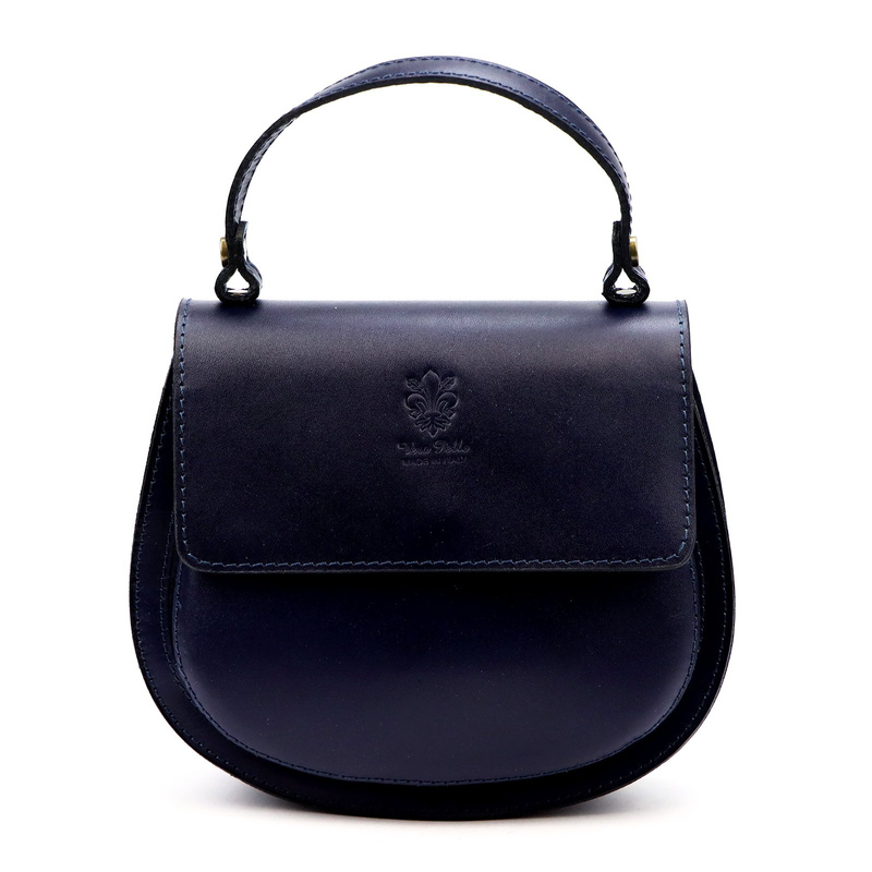 Zaokrąglona Listonoszka skórzana elegancka torebka na ramię Gregorio