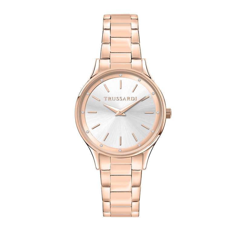 Zegarek TRUSSARDI R2453152510. Kwarcowy, Kolor biały. Kobieta.