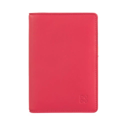 DuDu Duże etui na karty i dokumenty skóra naturalna pionowy model