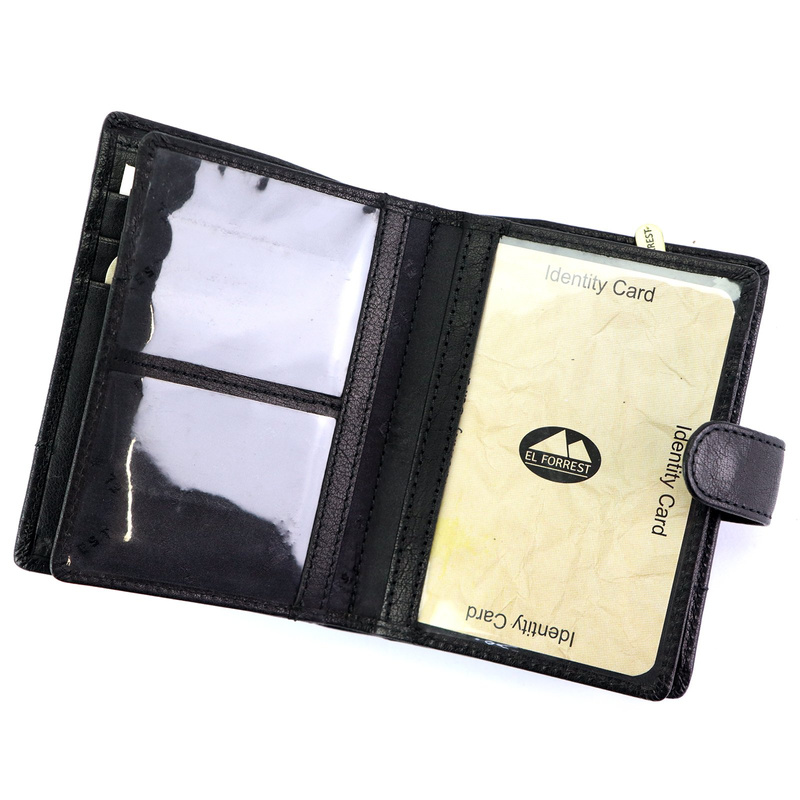 Skórzany męski portfel EL FORREST 703-61 RFID
