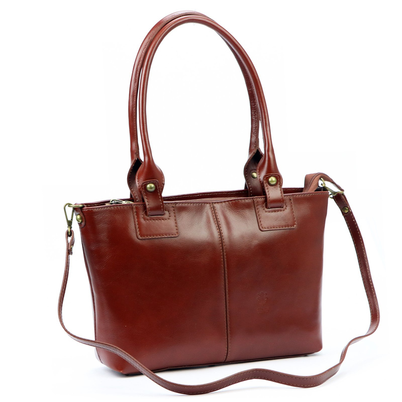 Florence Duża damska shopperbag skóra naturalna z organizerem duża