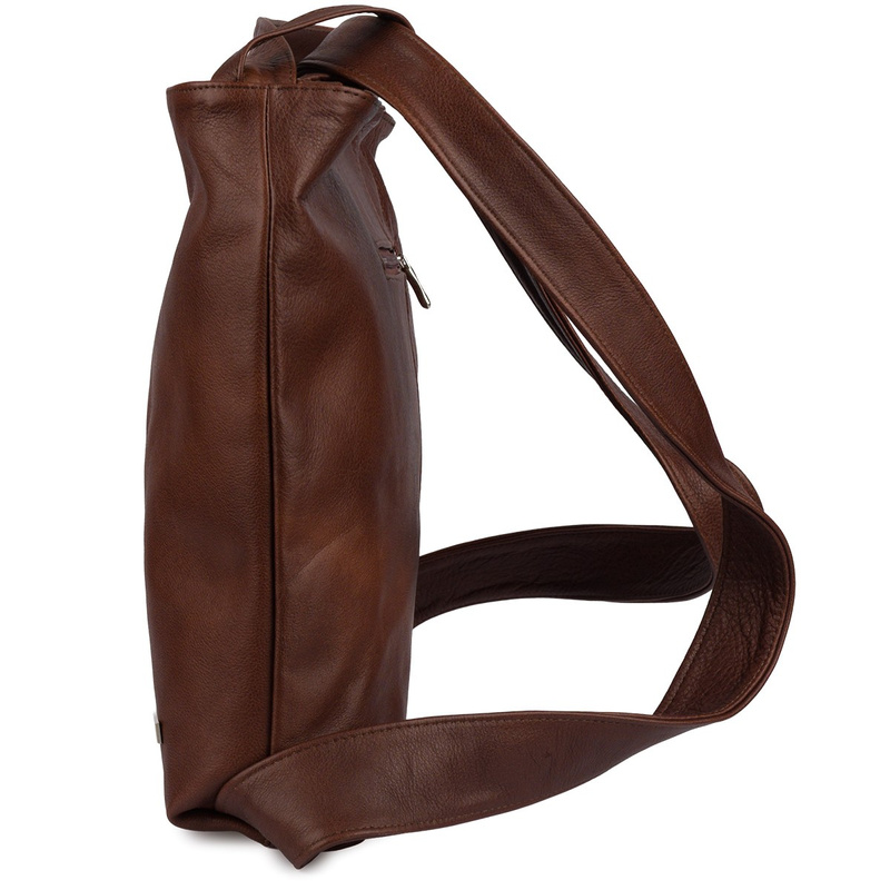 Plecak Torebka Skórzana damska A4 worek Beltimore brązowa U37