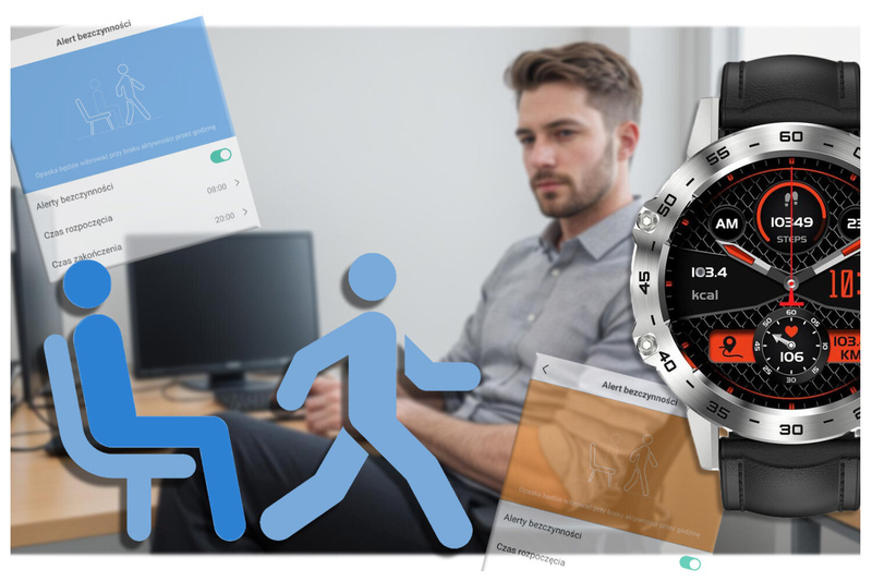 SMARTWATCH MĘSKI GRAVITY GT9-6 - WYKONYWANIE POŁĄCZEŃ, CIŚNIENIOMIERZ (sg021f)