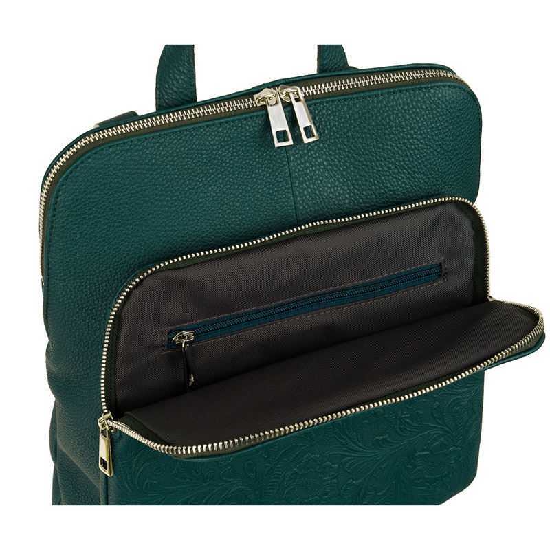 Torbo-plecak damski Canaletto z tłoczeniem w kwiaty TPD490s312t4