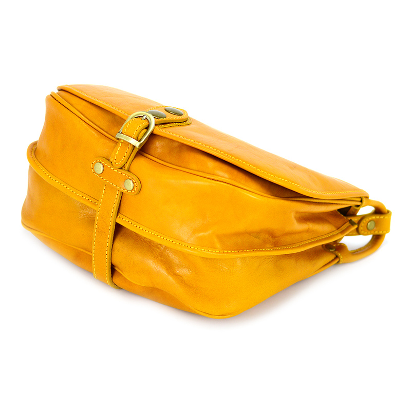 Elegancka klasyczna damska skórzana listonoszka